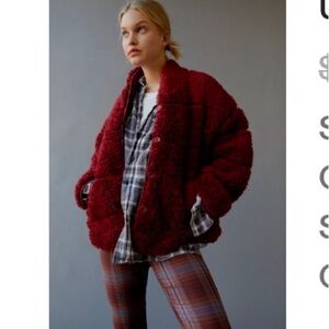 UO EDEN OVERSIZED TEDDY JACKET